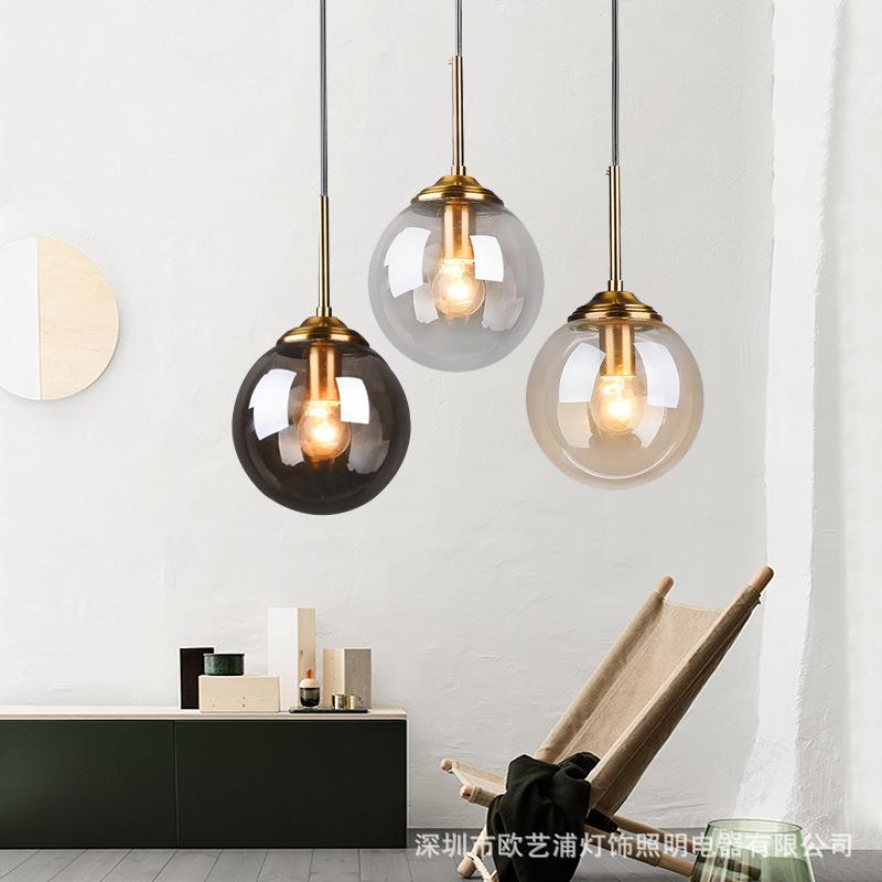 简约餐厅小吊灯北欧风格创意个性书房卧室床头极简吧台灯极简风