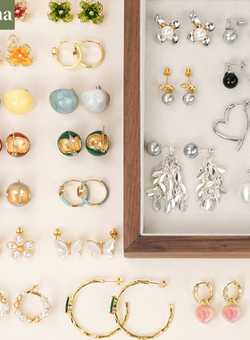 NININA施家珍珠耳钉女耳饰新款轻奢高级感法式轻奢时尚夏至未至合