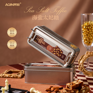 AQIN阿钦手工海盐杏仁太妃糖焦糖巴旦木仁坚果过新年零食糖果年货
