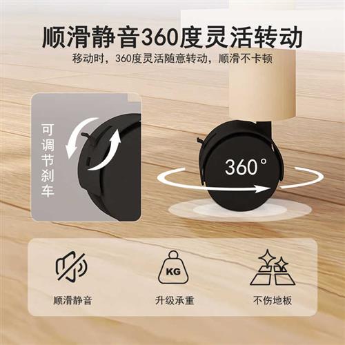 极速印表机置物i架落地双层影印机支架办公室可移动多层带轮收纳