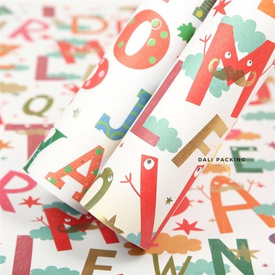 极速生日包装纸 birthdayp gift wrapping box packaging paper