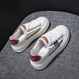 极速爆款厚底透气小白女鞋女款2023夏季秋款新款百搭松Z糕休闲运