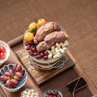 极速围炉煮茶冬季 打边炉 户外烧烤炉小碳炉室内取暖炉R木炭炉日式