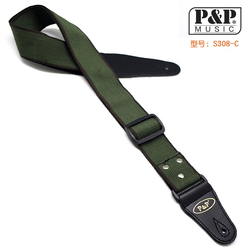极速P&P纯色极简背带 百搭耐y看电吉他木吉他贝司贝斯通用背带配