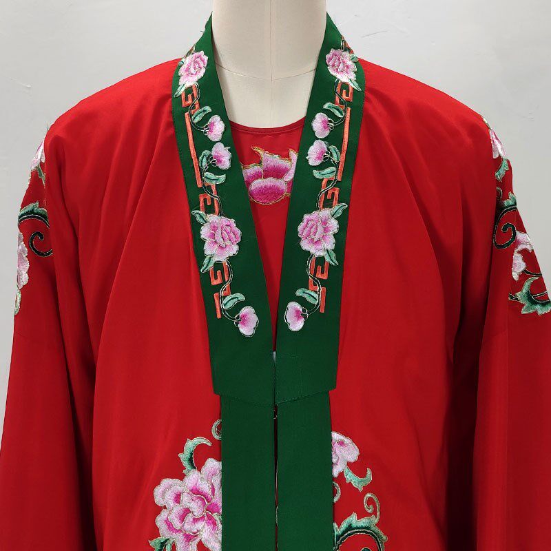 新品新款对披团花绣花小生戏服越剧黄G梅戏古装戏剧戏曲琼剧歌仔