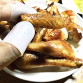 极速硅胶隔热手指套耐高温防烫防护耐磨护指甲加厚V防滑指头橡胶