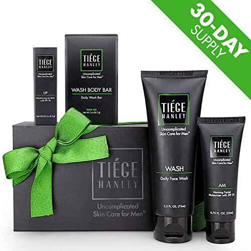 极速Tiege Hanley Mens Skin Care GiftG Set  4 Products  Fa