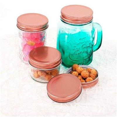 极速10apcs 70mm tin iron Mason Jar Lid Practical Leakproof C