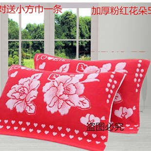 极速老式毛巾枕巾一等品枕头巾情侣成人W加大加厚家用