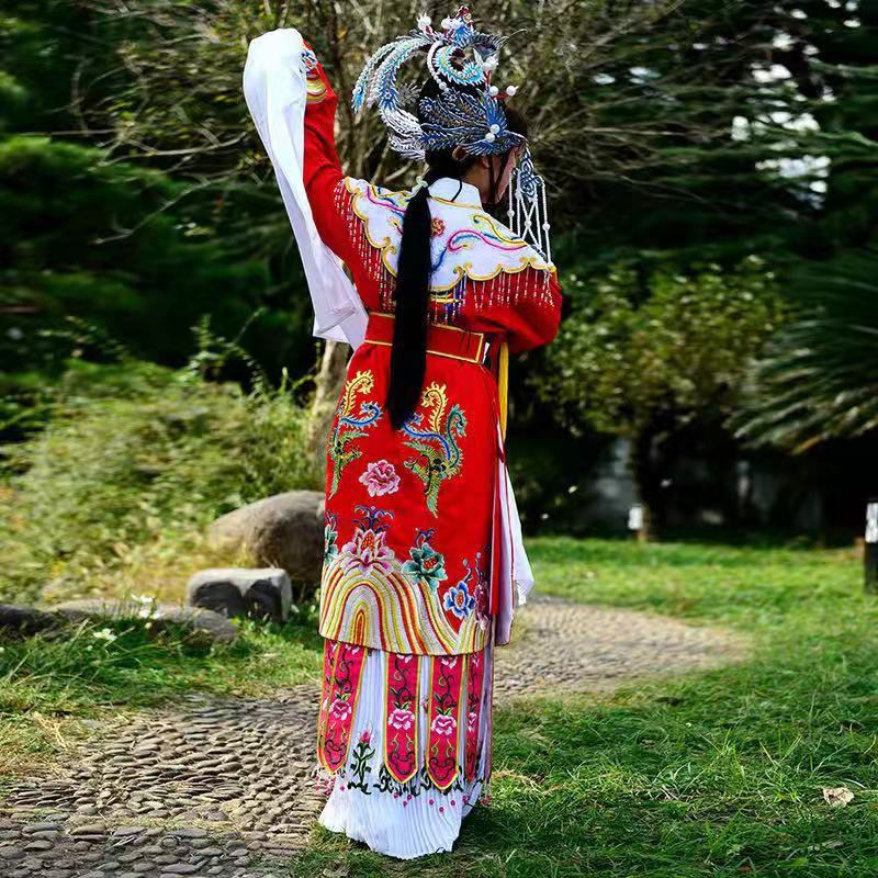 新品戏剧戏曲越h剧京剧新款醉打金枝女袍演出舞蹈服厂家直销一件