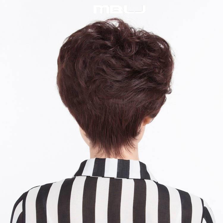 极速头顶补发片短卷发玉米烫补发块中老年妈M妈假发片真发女发顶