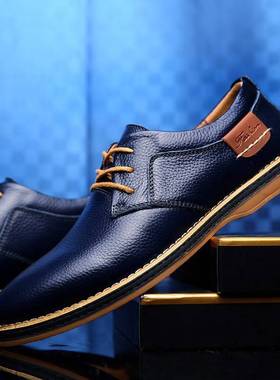 极速Genuine Leatlher Adult High Quality Casual Men Shoes Lux