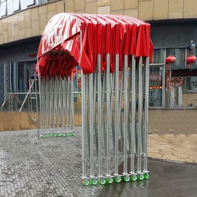 极速户外移d动帐篷夜市活动帆布推拉式雨棚折叠伸缩防雨排档大型