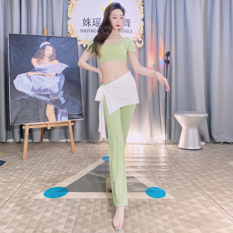 极速肚皮舞套装演出练功服东方z舞服瑜伽服基训练舞训练服初学者