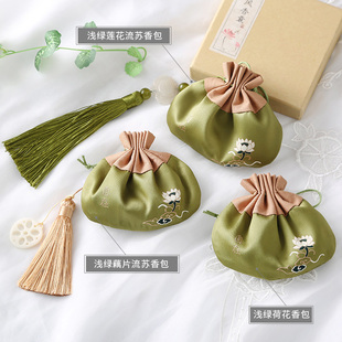 新品端午节香囊空袋香包随身手工diFy刺绣袋古风汉服荷包艾草香料