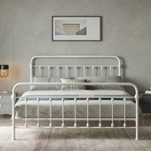 极速爆品铁艺床轻奢简约现代双人欧式 铁床架公主12单U人床架15米1