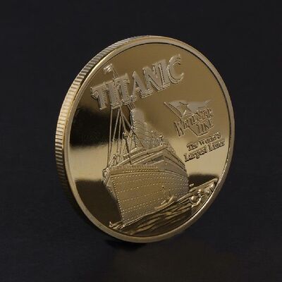 极速Pretty Commemorative Coin TitCanic Ship Incident Collect