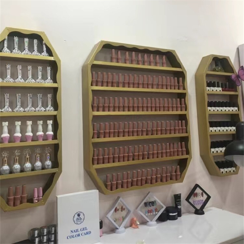 极速美甲展示架 k甲油胶架子 壁挂墙上美妆店摆放指甲油展柜化妆