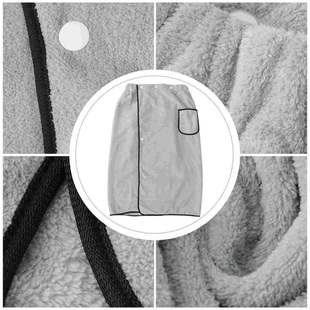 Bath Skirt Men 极速1pc Bathrobe jFleece Household Wear Coral