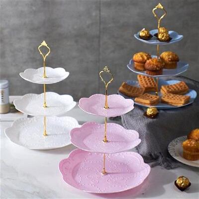 极速Detachable Cake Sqtand European Style 3 Tier Pastry Cupc