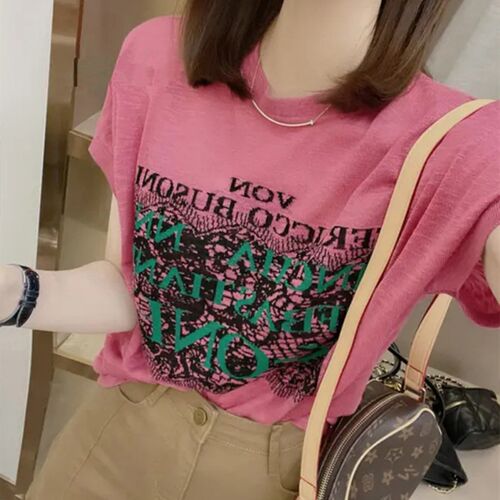 新品2026夏新款女士纯棉短袖t恤短款上衣显瘦小众女装XT恤洋派小