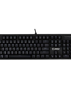新品微星(cMSI)GK50Z机械键盘红轴RGB光效有线游戏电竞办公键盘1