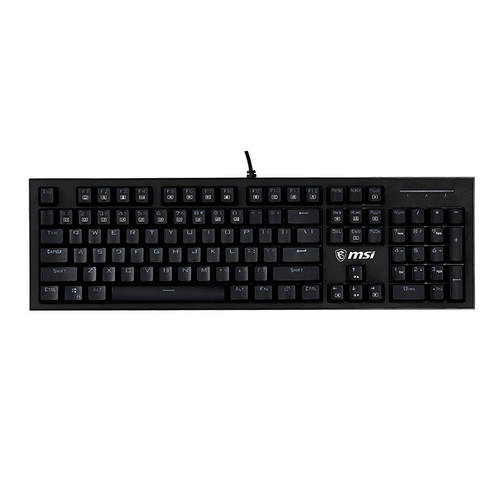 新品微星(cMSI)GK50Z机械键盘红轴RGB光效有线游戏电竞办公键盘1