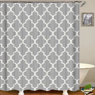 极速Bathroom Curtains WaterprDoof with Hooks Household