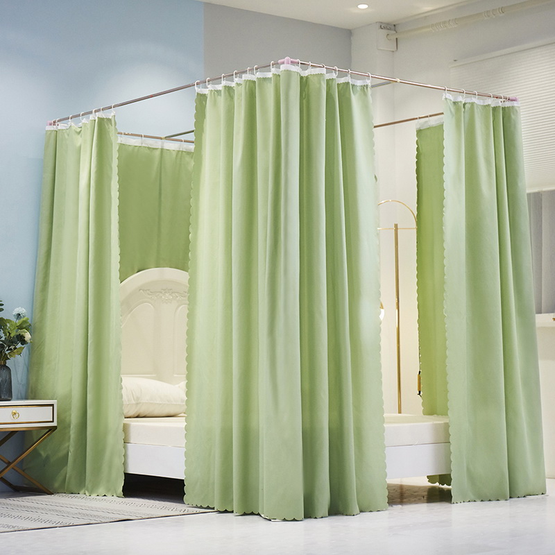 极速床帘蚊帐g一体式遮光家用卧室挡风15米欧式18m床落地公主风床