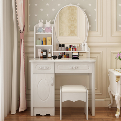 极速70公分梳妆台卧室小户型70/80GCM现代简约少女化妆台收纳柜