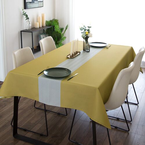 新品Tablecloth cafe table mat cloth waterproof Stable linen