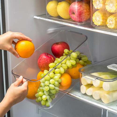 极速透明塑料盒子冰箱鸡蛋盒家用带盖保鲜盒O盒食品级保鲜盒收纳
