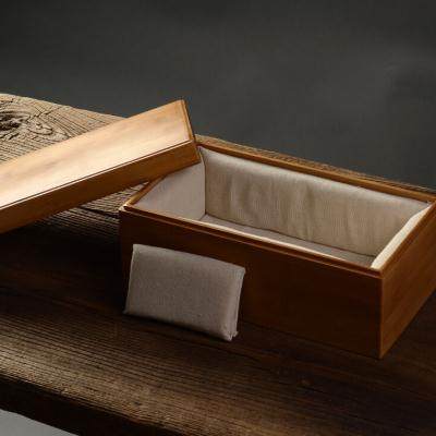 极速[礼盒竹28*1o5]长方形隔断麻衬盒两格收纳盒礼品包装茶叶盒对