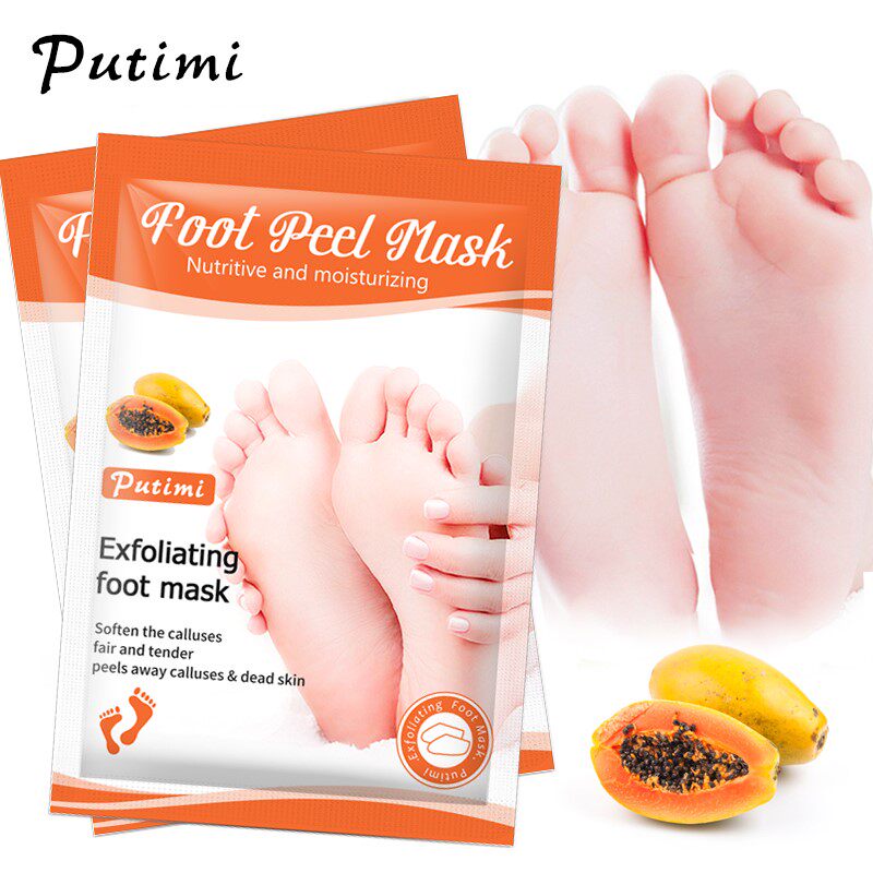 新品6packs Exfoliating Foot Mask Feet PeKeling Mask Spa Sock