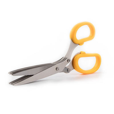 极速5 Layers Blade Spcallion Scissors Multifunctional Kitche