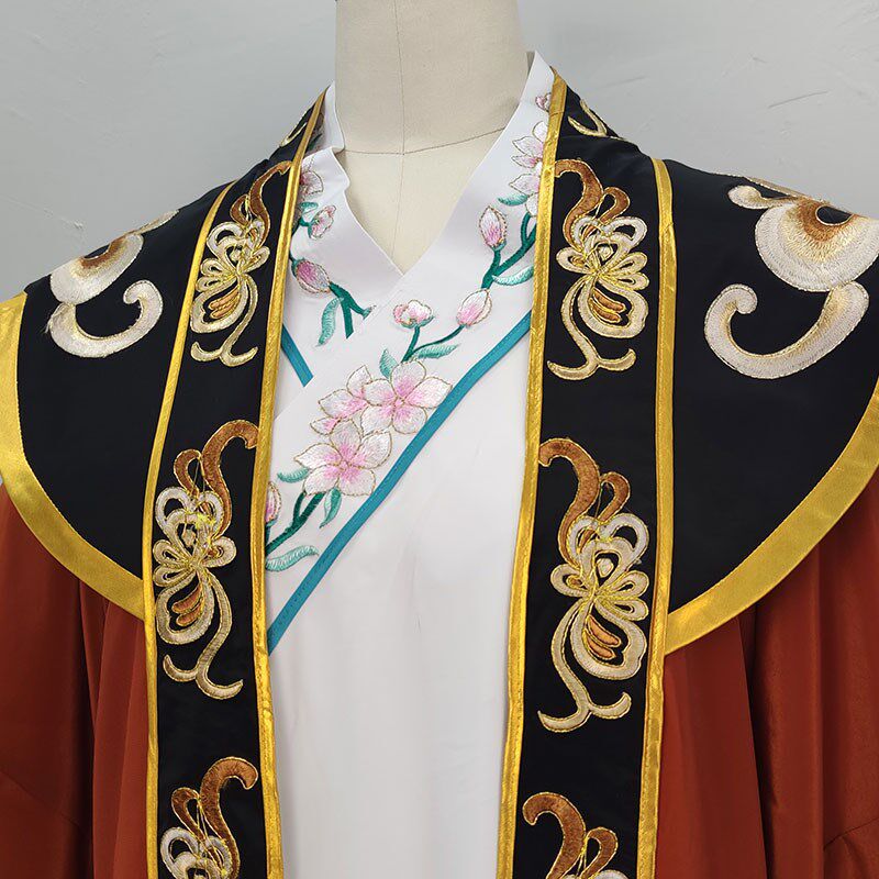 新品戏曲服装越剧戏服戏剧黄梅戏A新款绣花将军元帅龙袍男款古装