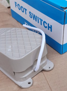 极速。正得ZHDETZ脚踏开关TFS-2 DTFS-踏板启动 自复脚踩开关 白
