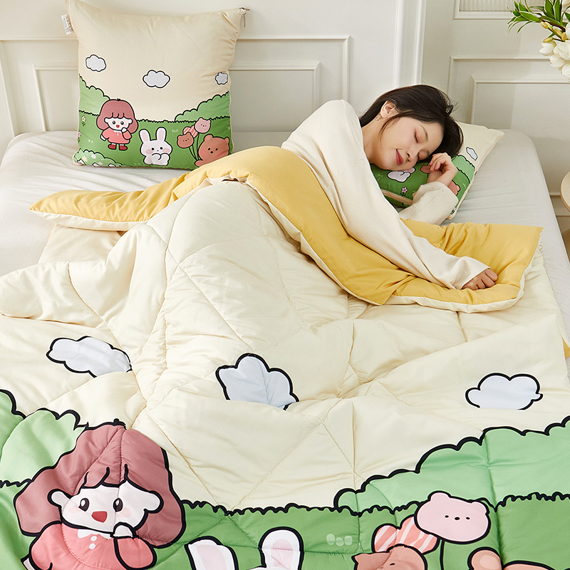 极速抱枕被子两用汽车办r公室午睡毯子二合一车用靠背枕头被折叠