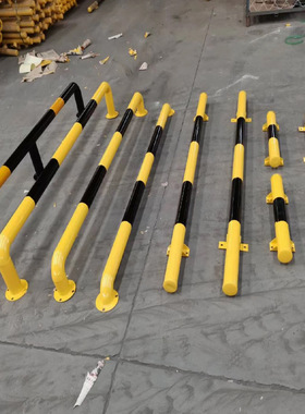 停车场挡车器 U型车辆限位器 黄黑色挡车栏杆