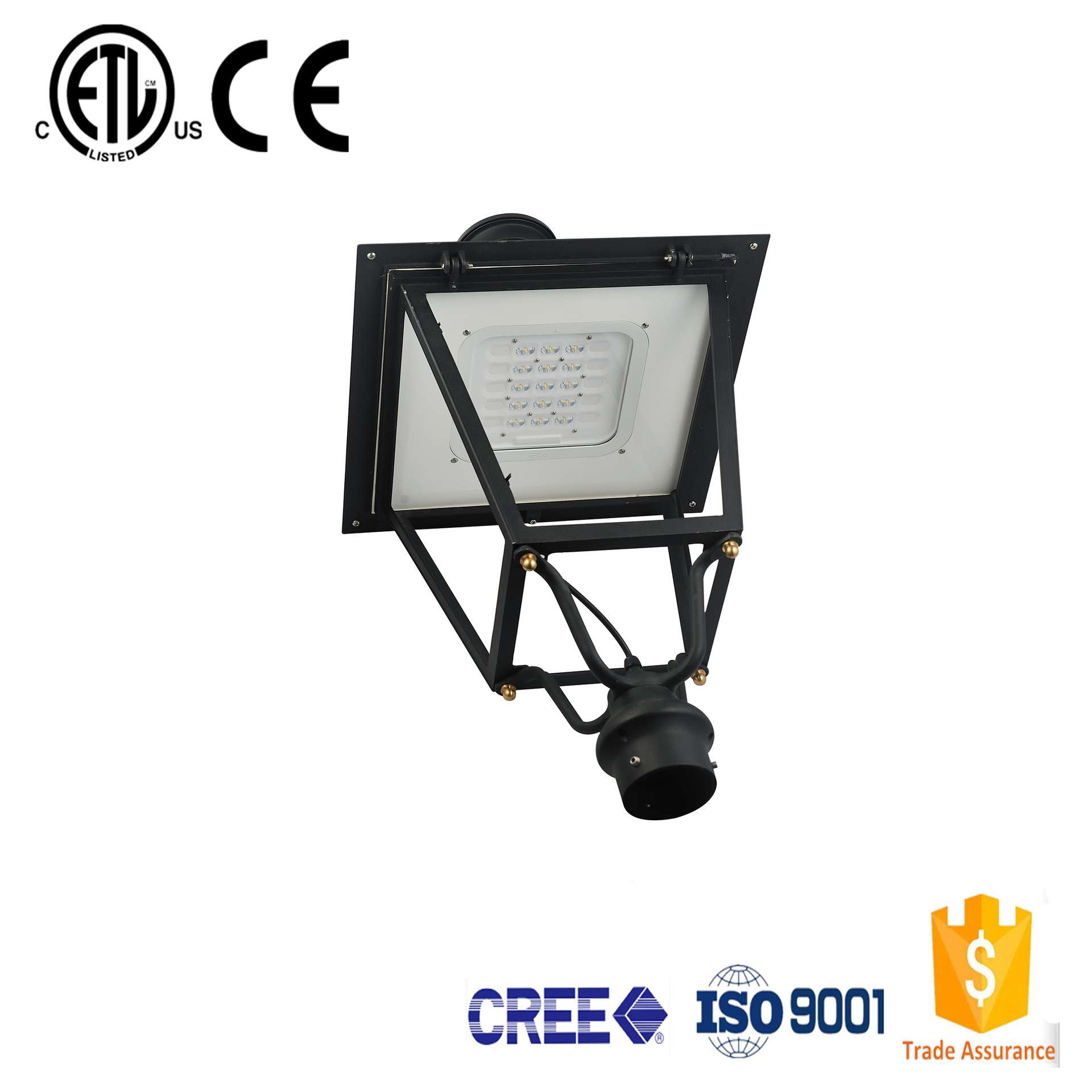 led庭院灯铝压铸古典四角35-55WLED林园灯小区街道公园可照明灯具