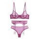 Mesh String Thong Set 极速3PCS Unqderwear Transparent Wome