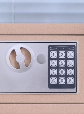 极速万泰小型全钢保险柜家用 保险箱迷你入墙床Q头 电子密码保管