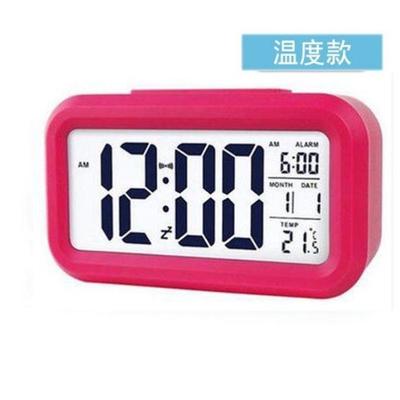 极速闹钟老人专用超大声老v人盲人语音报时器牀头电子夜光静音简