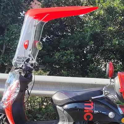 极速新电动车雨棚蓬遮阳伞摩托车7字车棚新款防雨U电瓶车挡风罩加