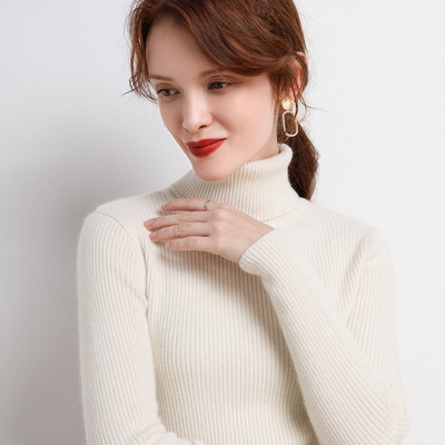 极速Heliar Women mCashmere Turtleneck Sweater Long Sleeve Kn