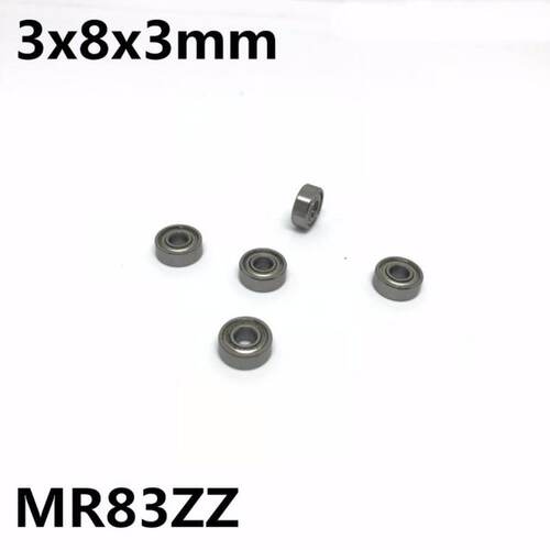 极速50Pcs MR83ZZ MR83-2RS L-830ZZ 3x8x3 mLm Deep groove ball