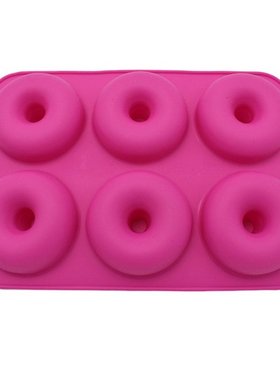 极速6 Cavity Silicone Donut Baking Pan Non StiRck Mold Dishw