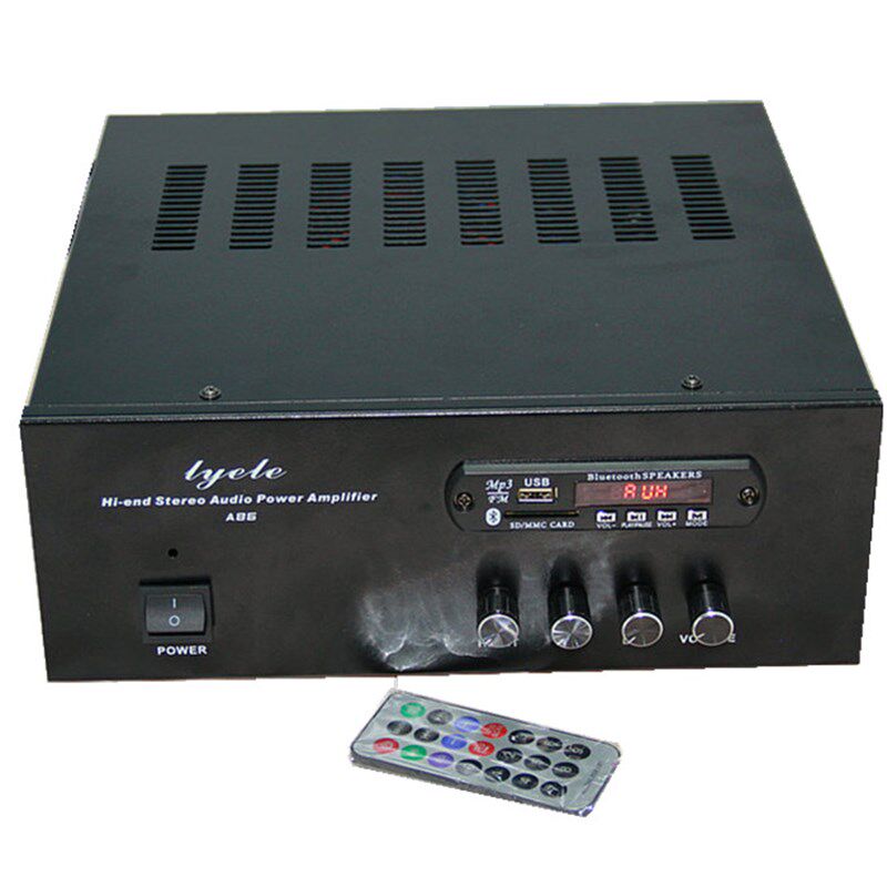 极速大功率1600w/8大三肯功放管3264/1295蓝牙功放机插卡遥控发烧