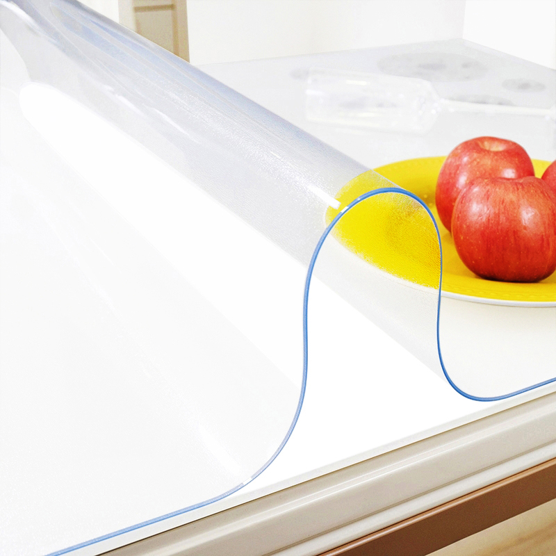 无味PVC磨砂水晶板软玻璃防水防烫桌布透M明餐桌垫茶几垫免洗台布