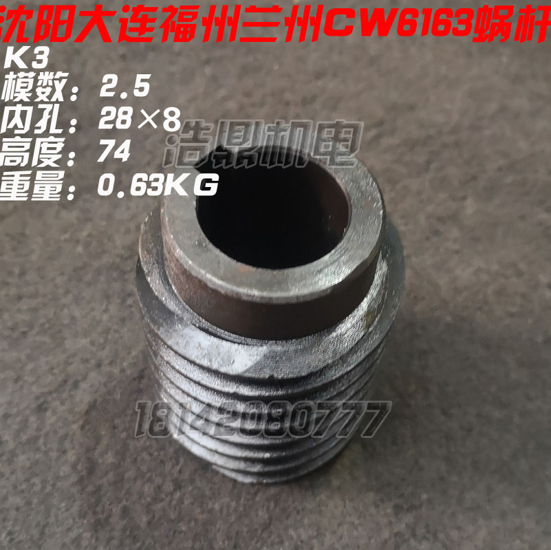 宝鸡大连 沈阳兰州天水CW6163 6180机床配件 铜蜗轮W 蜗杆6115